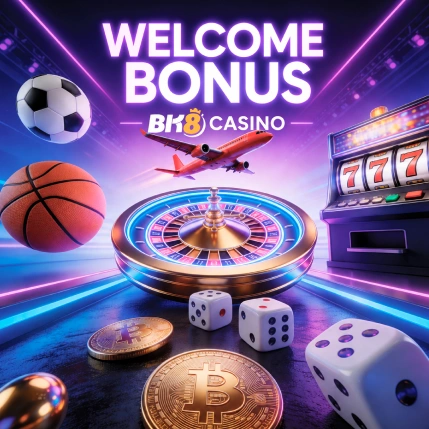 BK8 Casino Welcome Bonus - roulette, slots and sports